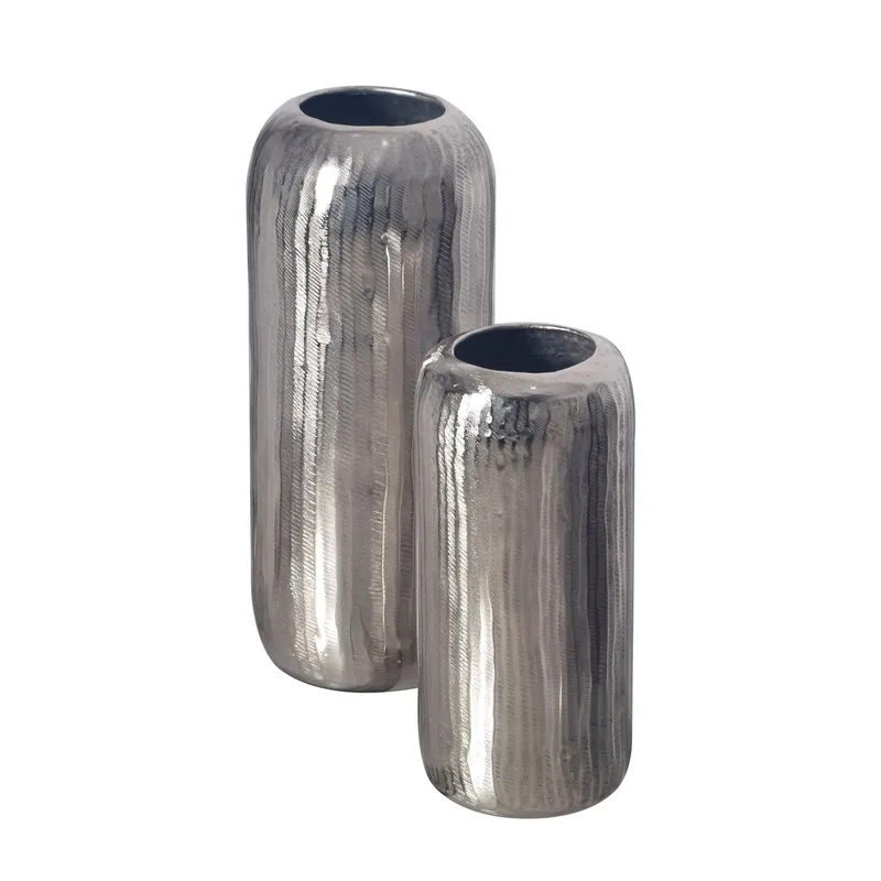 Dalaro Vase 40 cm Sett med 2 - Sølvfarget - Innredning - Vaser - Sylindervase
