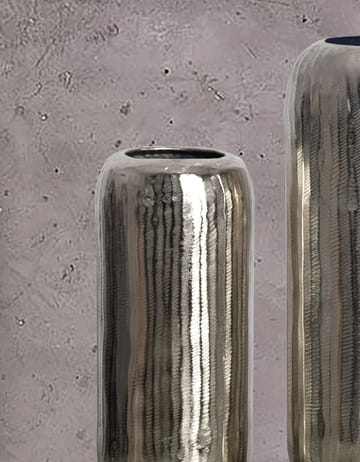 Dalaro Vase 40 cm Sett med 2 - Sølvfarget - Innredning - Vaser - Sylindervase