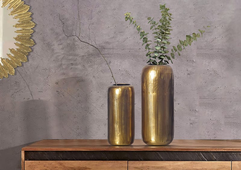 Dalaro Vase 40 cm Sett med 2 - Svart bronse - Innredning - Vaser - Sylindervase