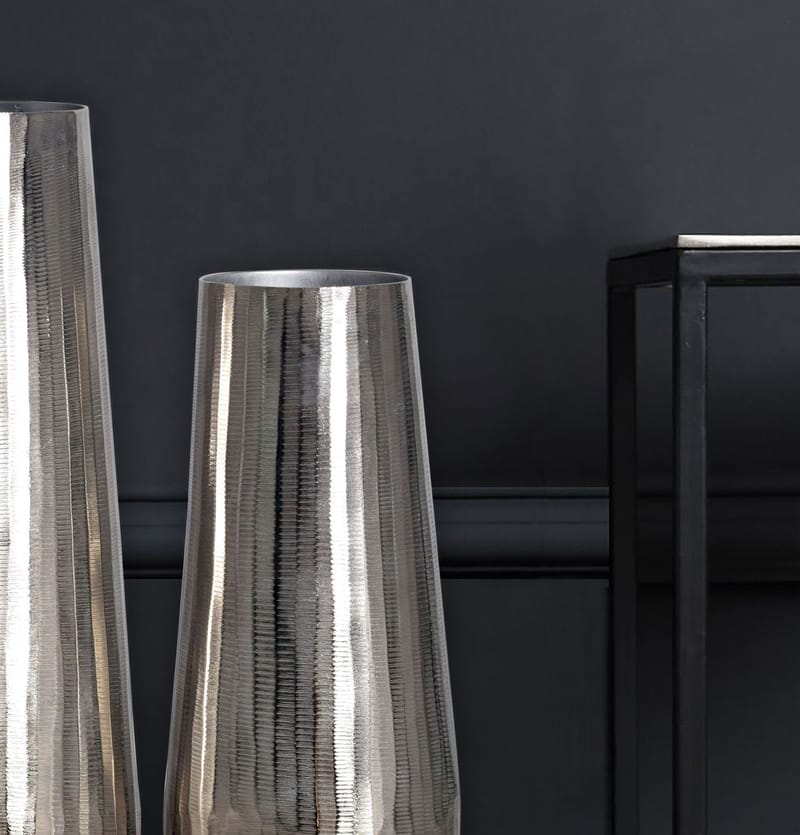 Daleri Vase 45 cm sett med 2 - Sølvfarget - Innredning - Vaser - Sylindervase