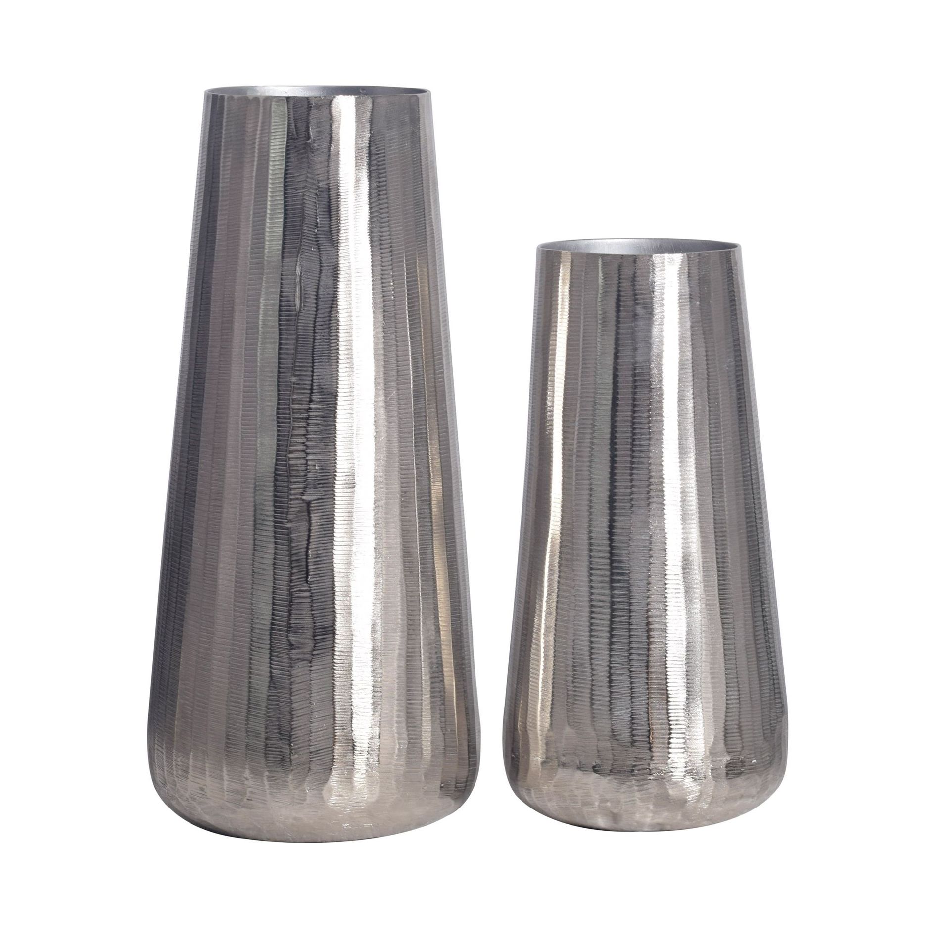 Daleri Vase 45 cm sett med 2 - Sølvfarget