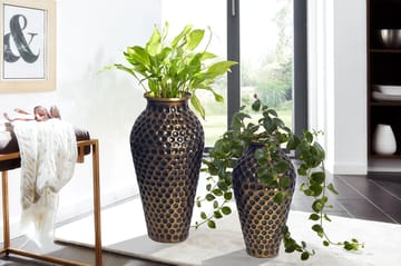 Dalilo Vase 51 cm Sett med 2 - Antikk gull med mørk patina - Innredning - Vaser