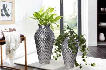 Dalilo Vase 51 cm Sett med 2 - Sølvfarget - Innredning - Vaser