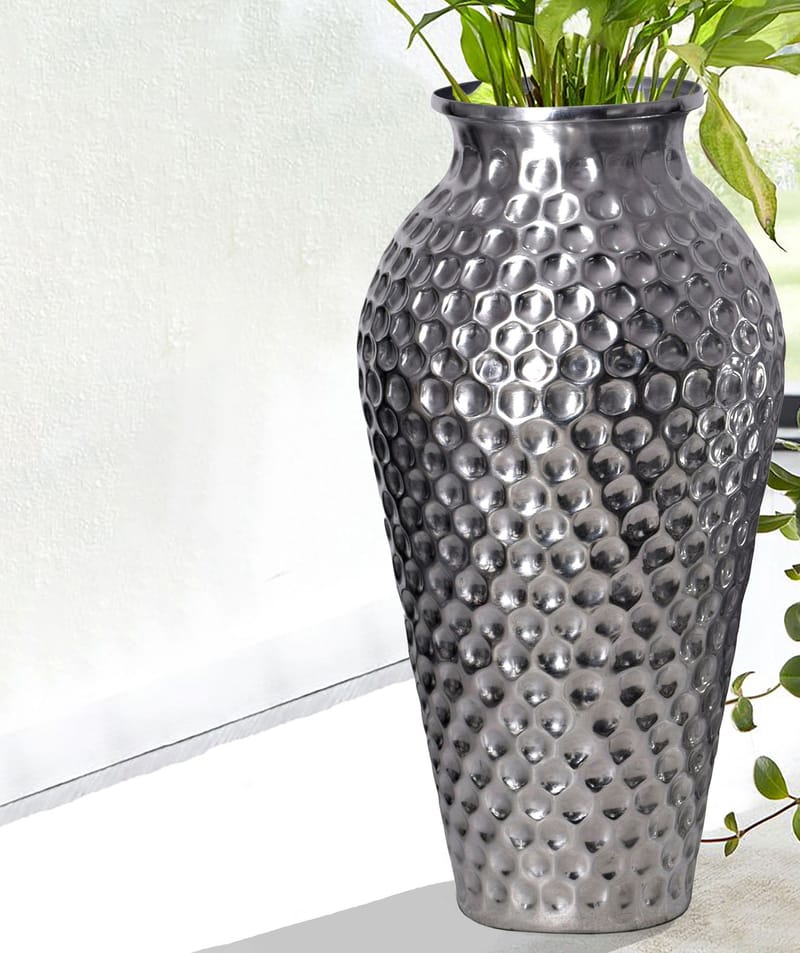 Dalilo Vase 51 cm Sett med 2 - Sølvfarget - Innredning - Vaser