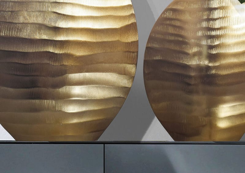 Dalira Vase 31 cm sett med 2 - Gullfarget - Innredning - Vaser