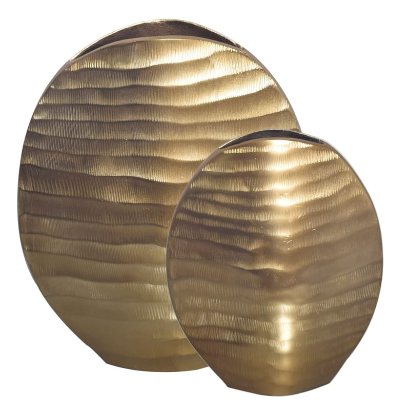 Dalira Vase 31 cm sett med 2 - Gullfarget - Innredning - Vaser