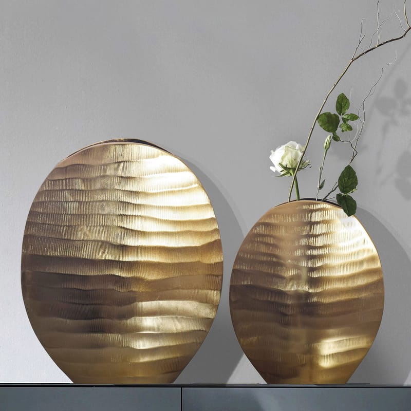 Dalira Vase 31 cm sett med 2 - Gullfarget - Innredning - Vaser