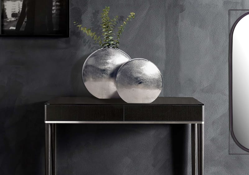 Dalora Vase 34 cm sett med 2 - Sølvfarget - Innredning - Vaser