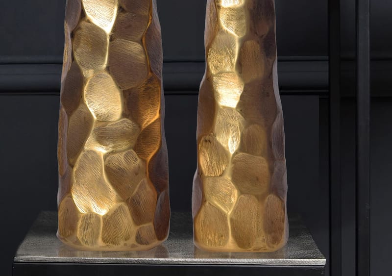 Daluna Vase 49 cm sett med 2 - Gullfarget - Innredning - Vaser - Sylindervase