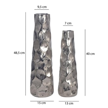 Daluna Vase 49 cm sett med 2 - Sølvfarget - Innredning - Vaser - Sylindervase