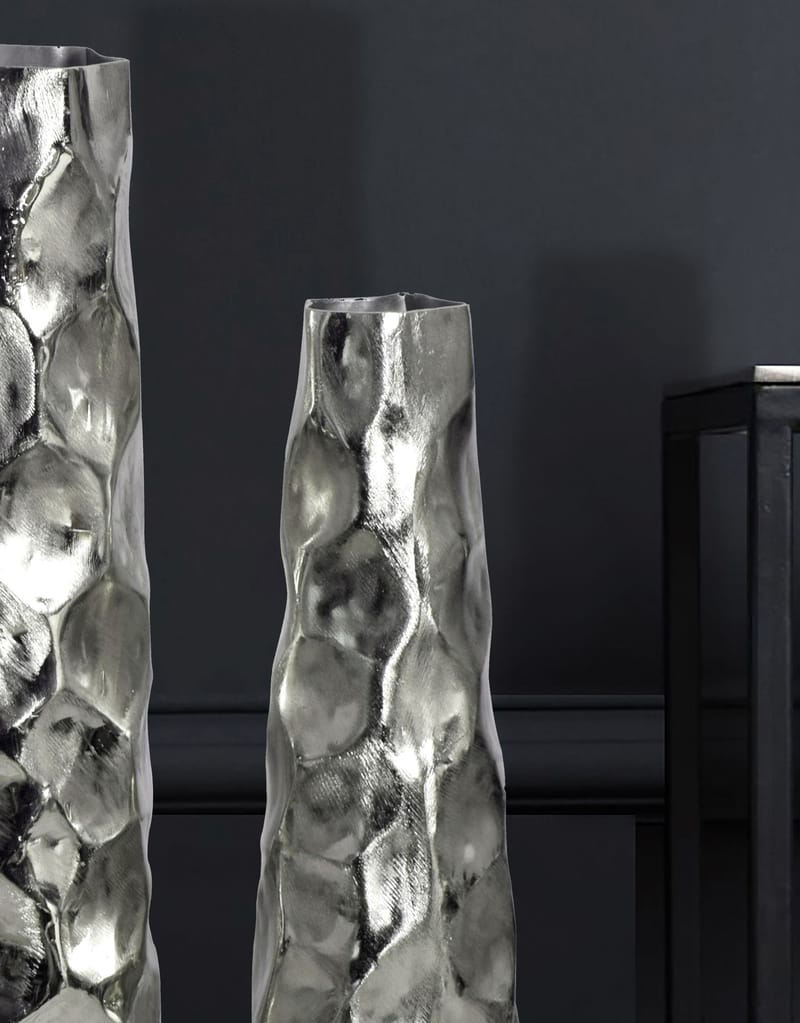 Daluna Vase 49 cm sett med 2 - Sølvfarget - Innredning - Vaser - Sylindervase