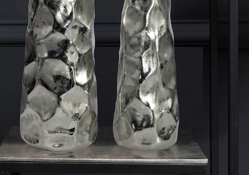 Daluna Vase 49 cm sett med 2 - Sølvfarget - Innredning - Vaser - Sylindervase