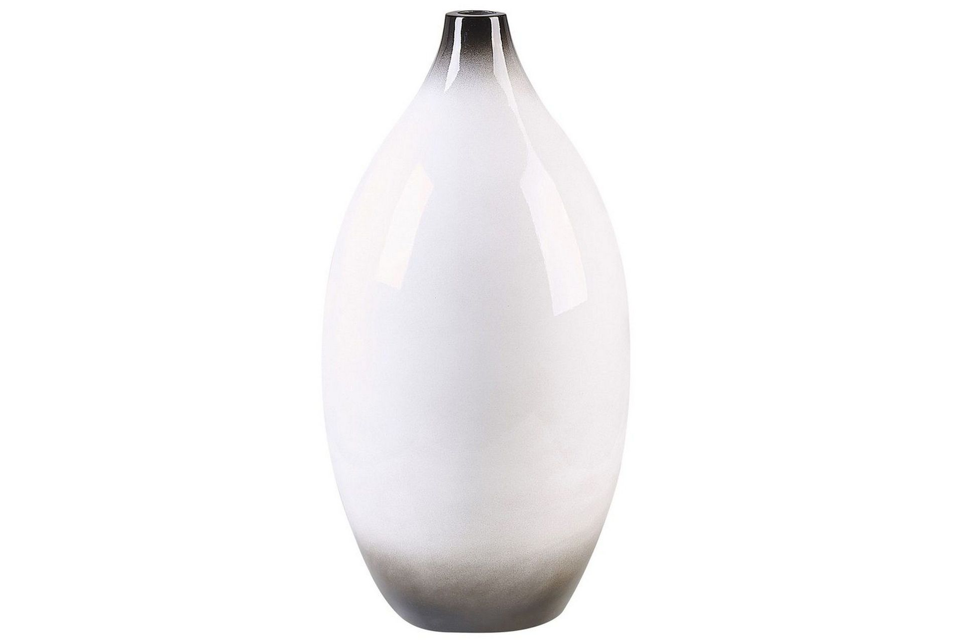 Dekorationsvas Beliani Baeza 21x21x46 cm White\|\|Black -