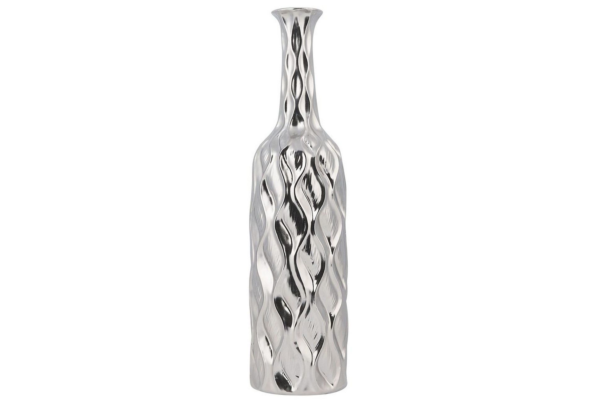 Dekorationsvas Beliani Bassania Silver -