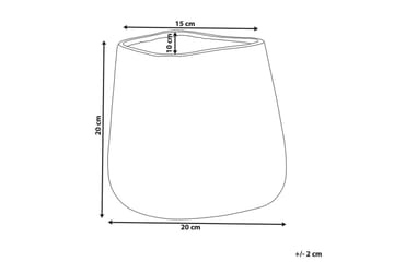 Dekorationsvas Beliani Cirta 20x20x20 cm Silver - Innredning - Vaser