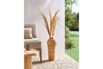 Dekorationsvas Beliani Elatia 20x20x50 cm Nature - Innredning - Vaser