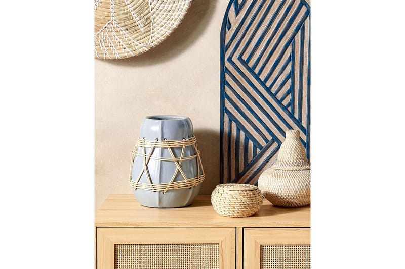 Dekorationsvas Beliani Kamering blue||Beige - Innredning - Vaser