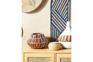 Dekorationsvas Beliani Kluet Brown||Beige - Innredning - Vaser