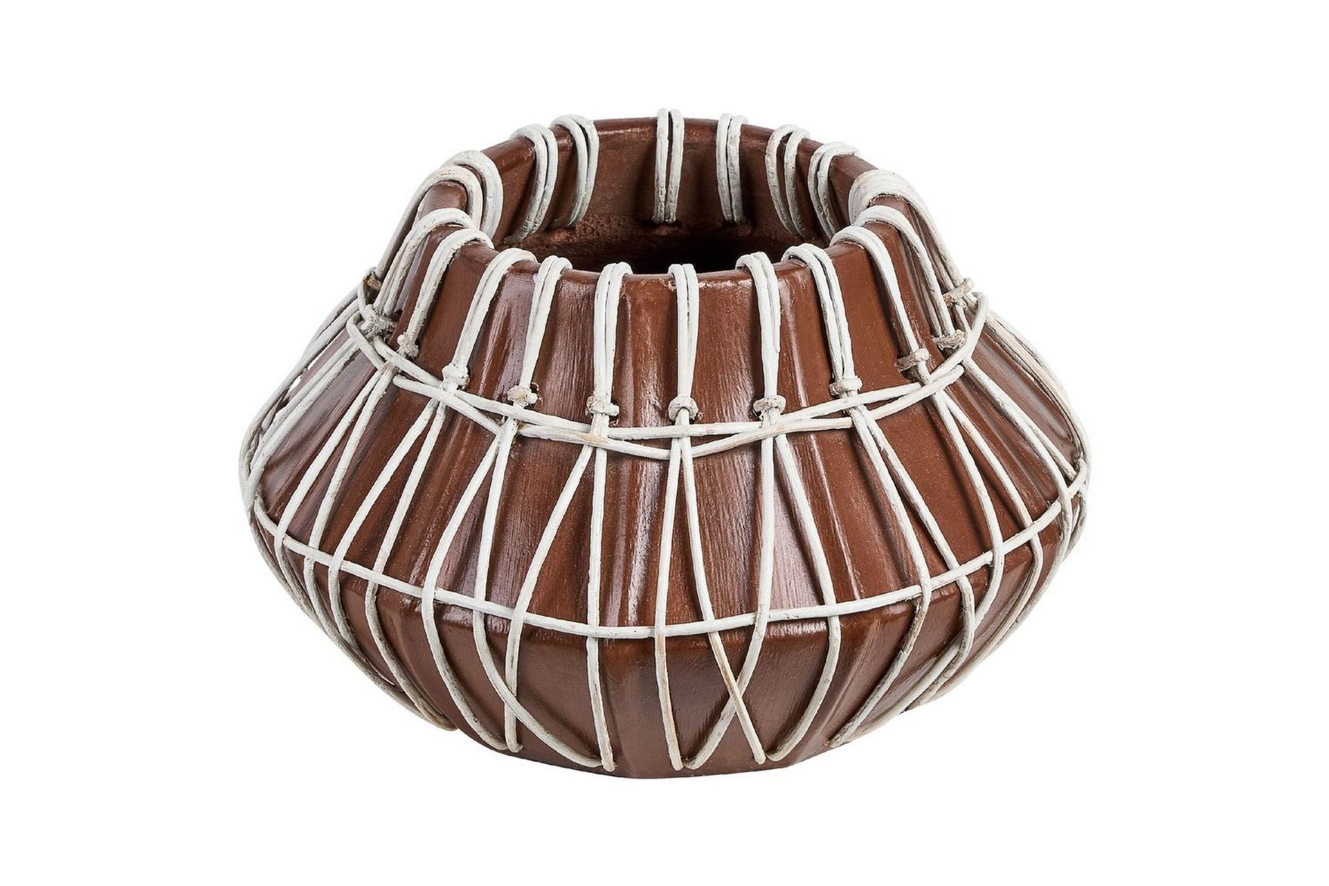Dekorationsvas Beliani Kluet Brown\|\|Beige -