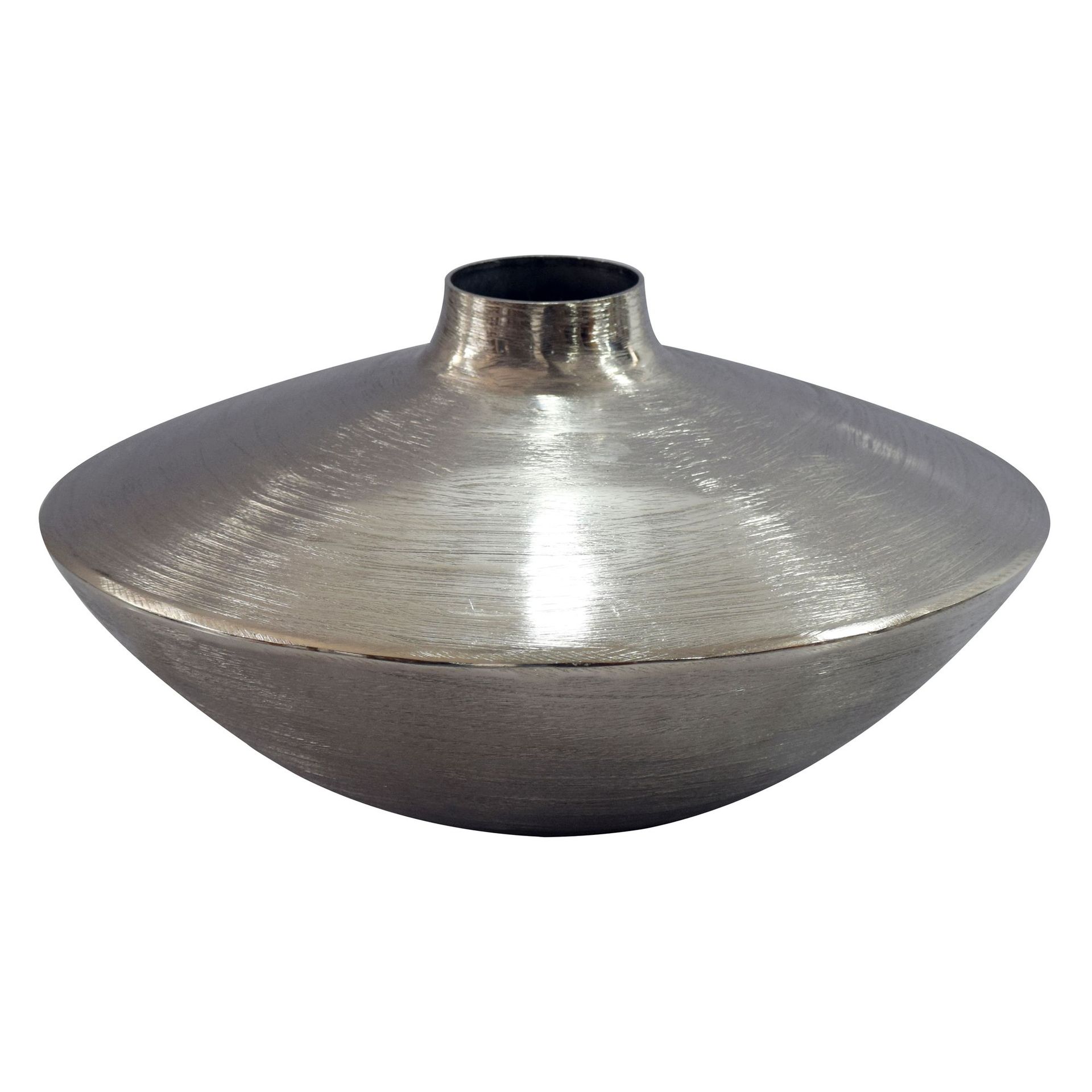 Helin bordsvase 35 cm i aluminium - Sølv
