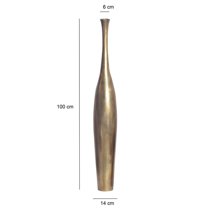Isloren Vase 100 cm - Gullfarget - Innredning - Vaser