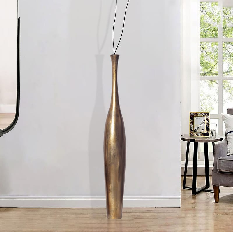 Isloren Vase 75 cm - Gullfarget - Innredning - Vaser