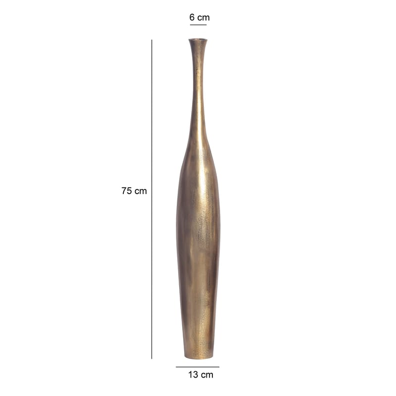 Isloren Vase 75 cm - Gullfarget - Innredning - Vaser