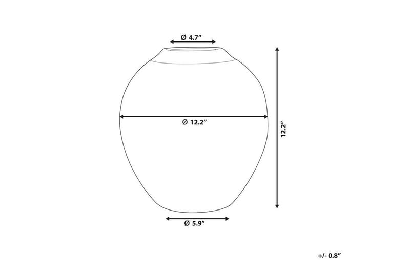 Lauri Vase 31 cm - Hvit - Innredning - Vaser