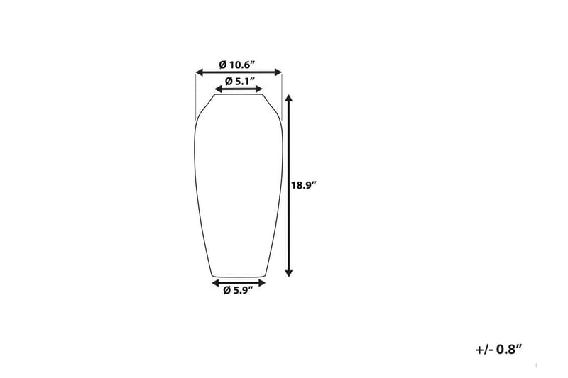 Lorca Vase 27 cm - Grå - Vaser - Blomstervase - Dekorasjon