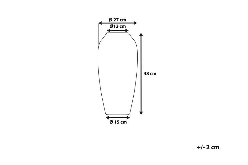 Lorca Vase 27 cm - Grå - Innredning - Vaser