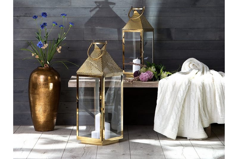Lorca Vase 27 cm - Gull - Innredning - Vaser