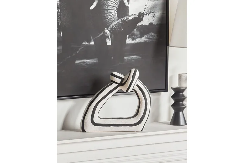 Prydnadsfigur Beliani Zander Black||White - Innredning - Vaser