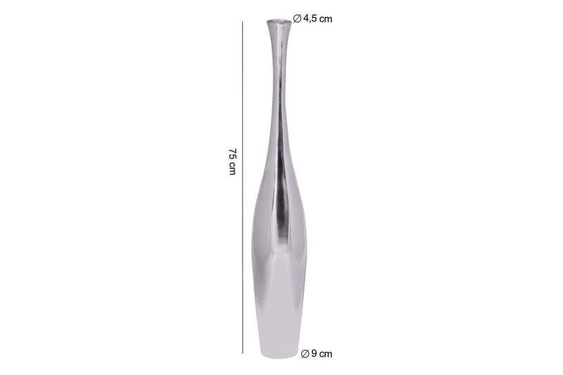 Vase Wohnling polert aluminiumstøp, moderne stil 75 cm - 75 cm - Innredning - Vaser