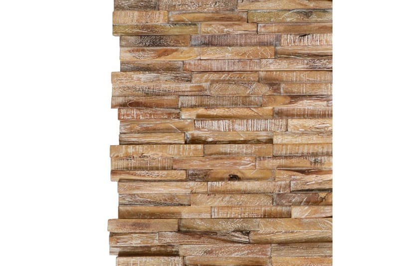 3D Veggkledninger 10 stk 1,01 m² heltre teak - Innredning - Veggdekorasjon