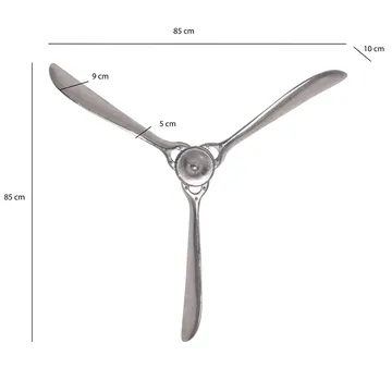 Corela Veggdekorasjon 85 cm - Sølvfarget - Innredning - Dekorasjon - Pyntegjenstand - Skulptur