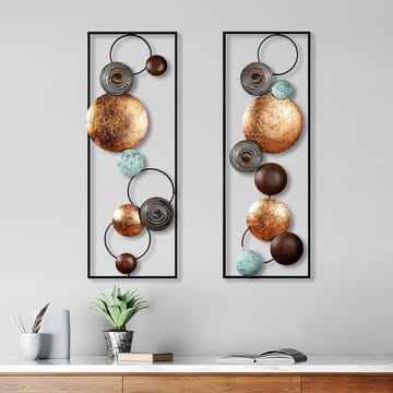 Dekorativt metallveggtilbehør Wallxpert Meldon (32 x 90 x 4 cm) - Innredning - Veggdekorasjon - Wallstickers