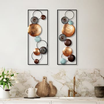Dekorativt metallveggtilbehør Wallxpert Meldon (32 x 90 x 4 cm) - Innredning - Veggdekorasjon - Wallstickers