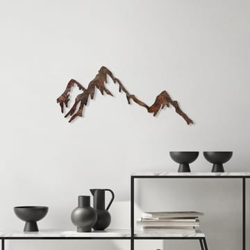 Dekorativt metallveggtilbehør Wallxpert Rusty Mountain (45 x 70 cm) - Innredning - Veggdekorasjon - Wallstickers