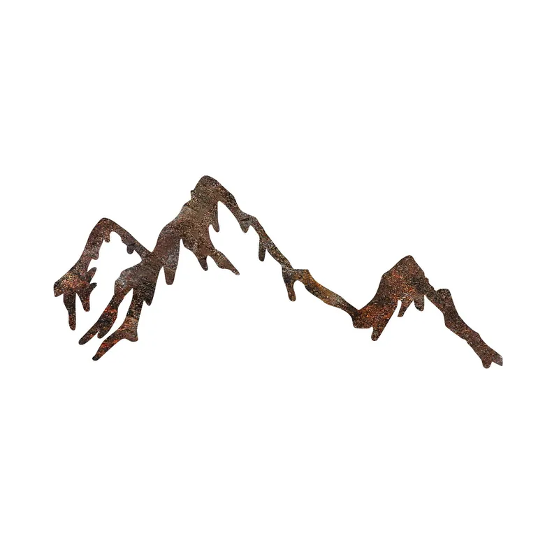 Dekorativt metallveggtilbehør Wallxpert Rusty Mountain (45 x 70 cm), undefined