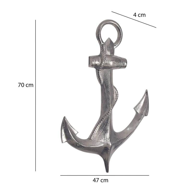 Eliena Veggdekorasjon 47 cm - Sølvfarget - Innredning - Dekorasjon - Pyntegjenstand - Skulptur