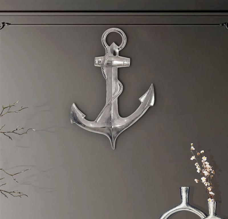 Eliena Veggdekorasjon 47 cm - Sølvfarget - Innredning - Dekorasjon - Pyntegjenstand - Skulptur
