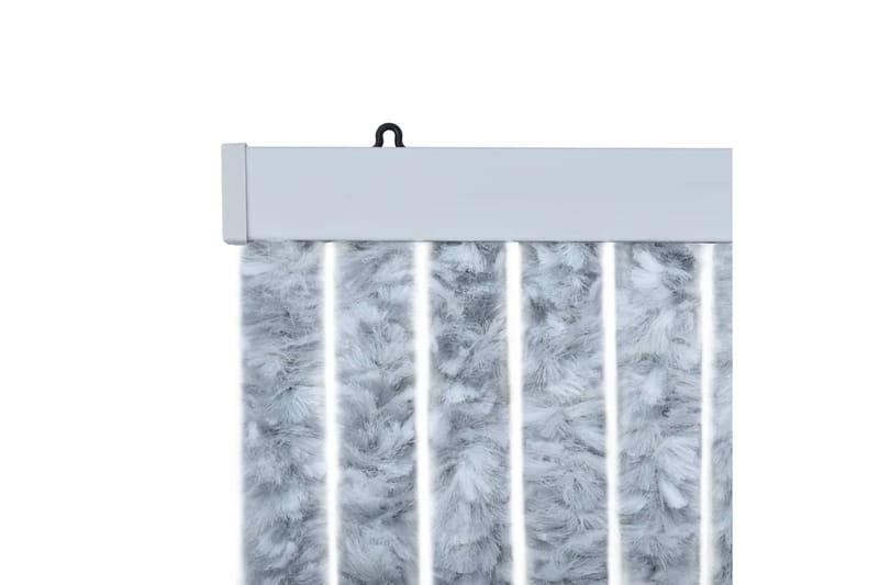 Insektgardin 100x220 cm hvit og grå - Innredning - Veggdekorasjon - Dekorfolie - Vindufolie