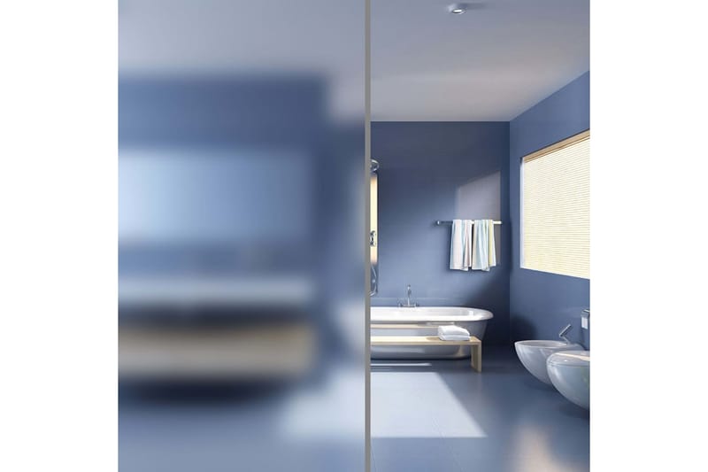 Rent frostet vindufolie mot innsyn melkeglass klebende 0,9x1 - Innredning - Veggdekorasjon - Dekorfolie - Vindufolie