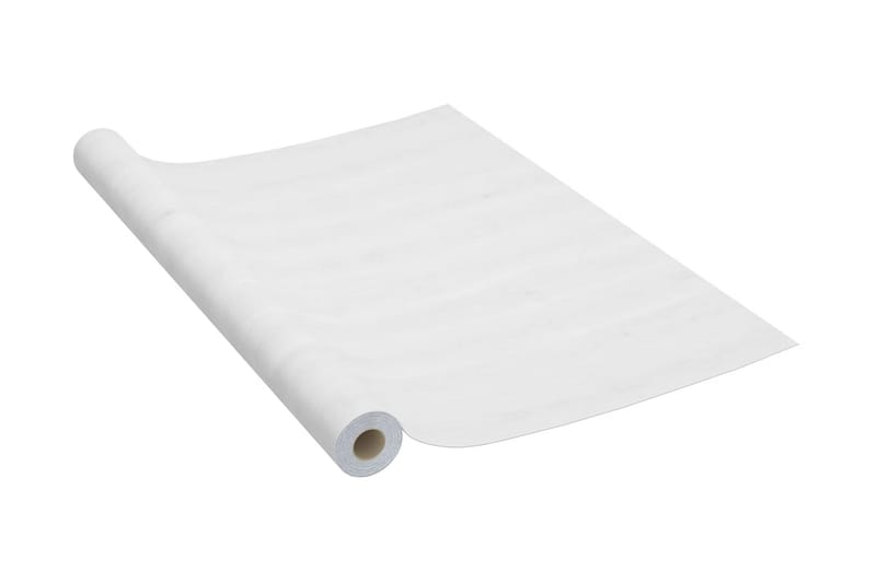 Selvklebende folie til møbler 500x90 cm PVC hvit trefarge - Hvit - Innredning - Veggdekorasjon - Dekorfolie - Vindufolie