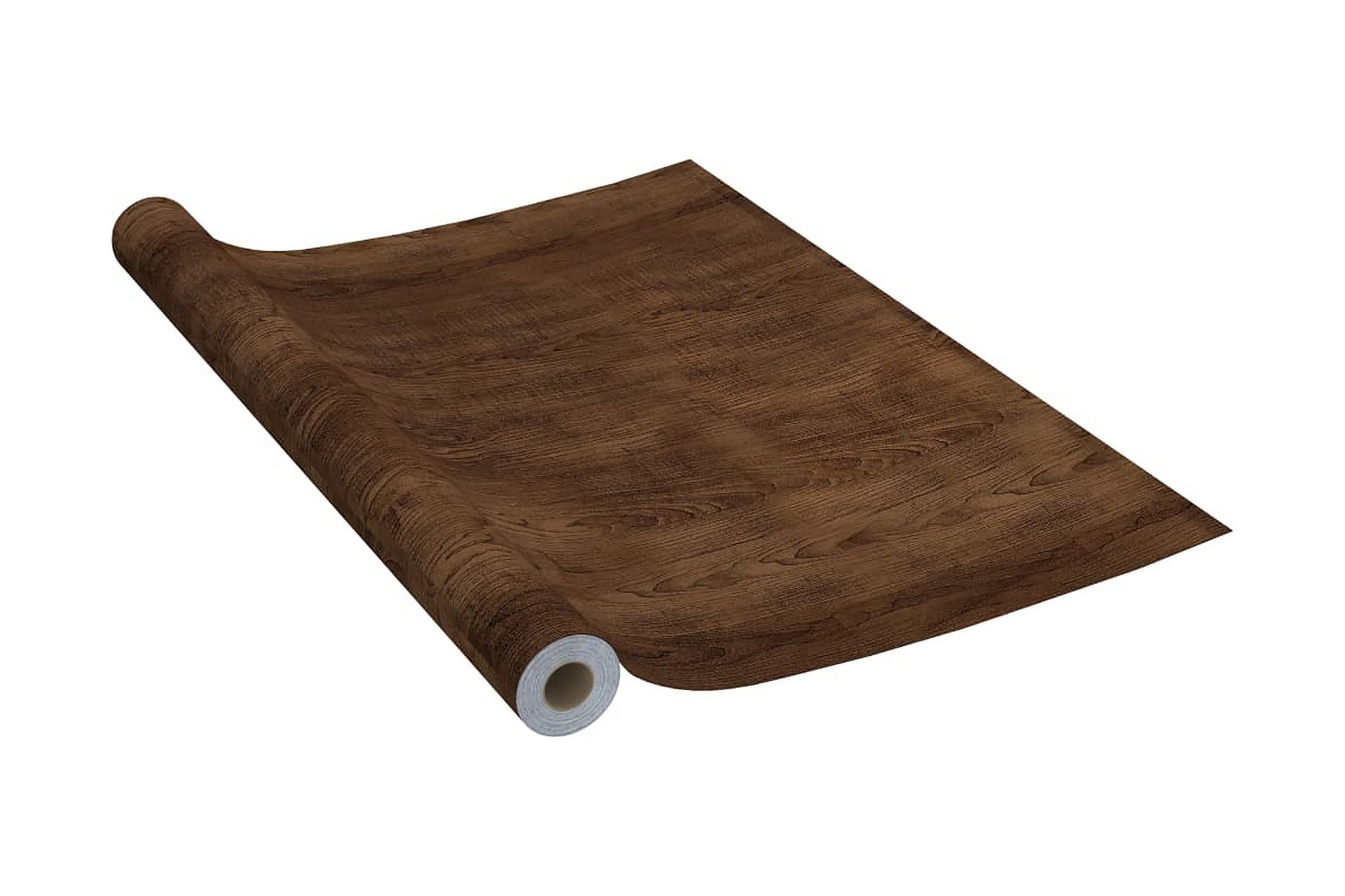 Selvklebende folie til møbler 500x90 cm PVC mørk eikefarge - Brun - Innredning - Veggdekorasjon - Dekorfolie - Vindufolie