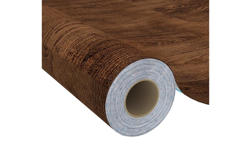 Selvklebende folie til m�øbler 500x90 cm PVC mørk eikefarge - Brun - Innredning - Veggdekorasjon - Dekorfolie - Vindufolie