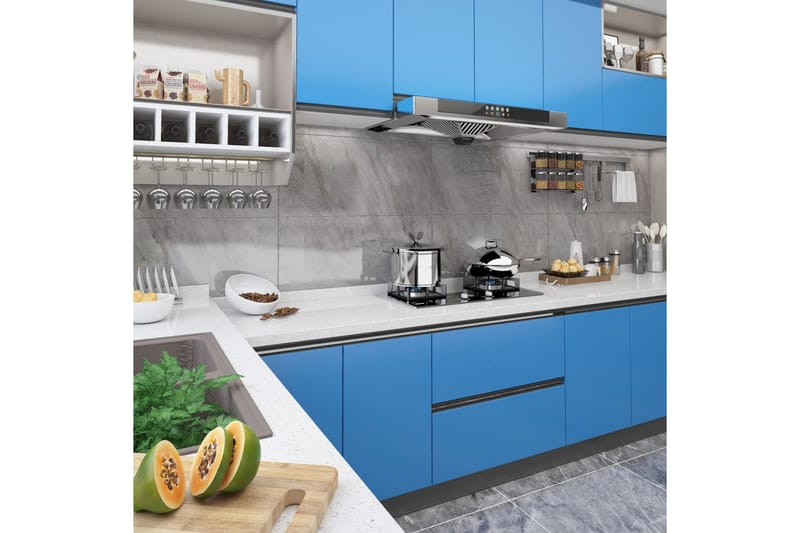 Selvklebende folie til møbler asurblå 500x90 cm PVC - Blå - Innredning - Veggdekorasjon - Dekorfolie - Vindufolie