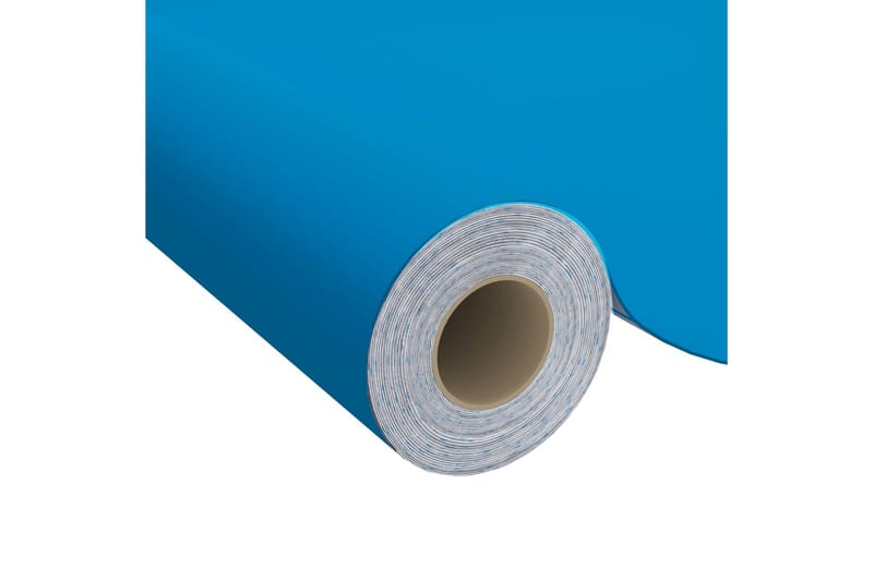 Selvklebende folie til møbler asurblå 500x90 cm PVC - Blå - Innredning - Veggdekorasjon - Dekorfolie - Vindufolie