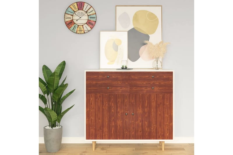 Selvklebende folie til møbler akasietre 500x90 cm PVC - Brun - Innredning - Veggdekorasjon - Dekorfolie - Flisdekor