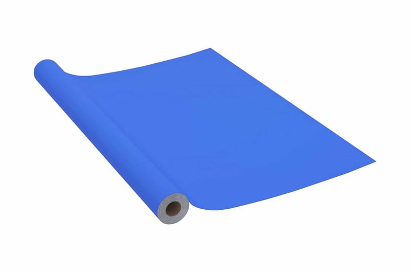 Selvklebende folie til møbler høyglans blå 500x90 cm PVC - Blå - Flisdekor - Dekorfolie